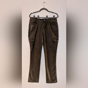 Faded Glory OLIVE GREEN cargo pants - like new condition- size 12